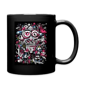 [MB] Imaginative monkey view - Full Colour Mug - black - Right