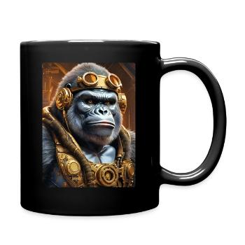 Gorille steampunk 1.9 - Mug uni - noir - Droite