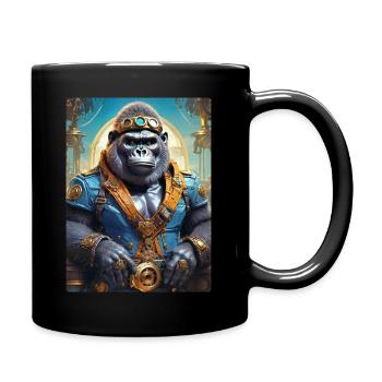 Steampunk Gorille 1.8 - Mug uni - noir - Droite