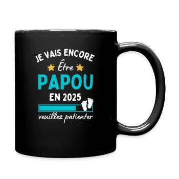 Je encore Être Papou en 2025 Cadeau Futur Papy - Mug uni - noir - Droite