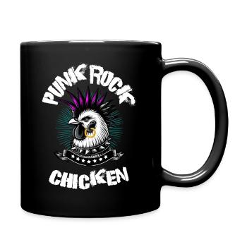 Poulet Punk Rock Huhn - Mug uni - noir - Droite