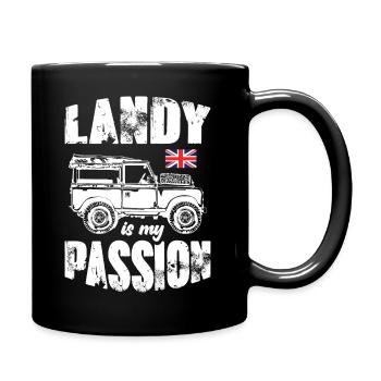 Landy is My Passion - Tasse einfarbig - Schwarz - Rechts