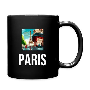 Most beautiful Paris souvenir ever - Full Colour Mug - black - Right