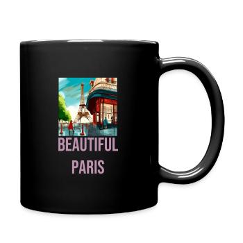 Passion Paris - Tasse einfarbig - Schwarz - Rechts