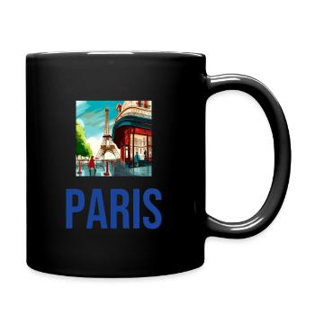 Tablier de cuisine Paris - Mug uni - noir - Droite