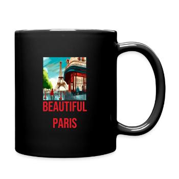 Gift idea for Parisian home cooks - Full Colour Mug - black - Right