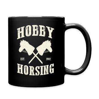 Hobby Horsing - Équitation de loisir de style vintage - Mug uni - noir - Droite