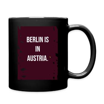 Geschenkidee für Geografie-Banause - Tasse einfarbig - Schwarz - Rechts
