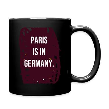 Paris is located in Germany - Full Colour Mug - black - Right