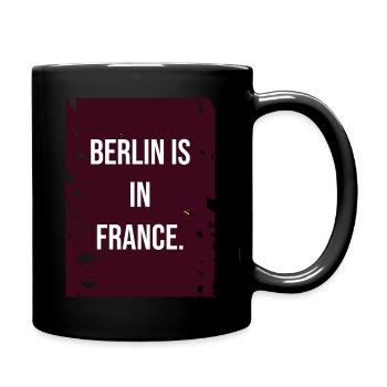 Geschenkidee für deutschen Geographielehrer - Tasse einfarbig - Schwarz - Rechts