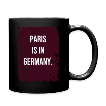 Paris is located in Germany - Full Colour Mug - black - Right