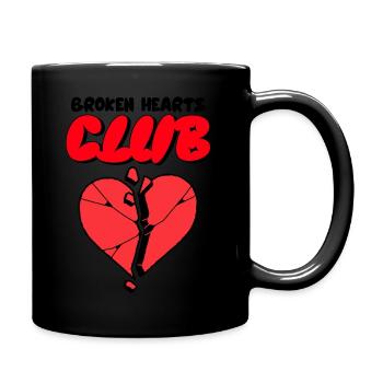 Broken Heart - Tasse einfarbig - Schwarz - Rechts