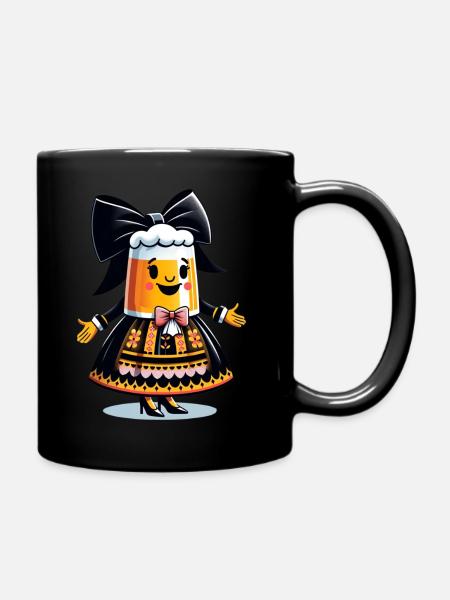 Elsässisches Bier 2 - Tasse einfarbig - Schwarz