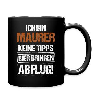 Je suis maçon - apportez de la bière et partez - Mug uni - noir - Droite