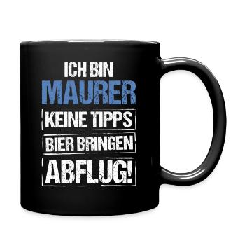 Je suis maçon - apportez de la bière et partez - Mug uni - noir - Droite