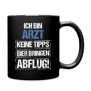 Je suis médecin - Apportez de la bière et partez - Mug uni - noir - Droite