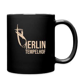 Sweat à capuche Berlin Tempelhof - Mug uni - noir - Droite