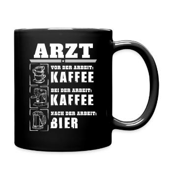Mon quotidien en tant que médecin - Mug uni - noir - Droite