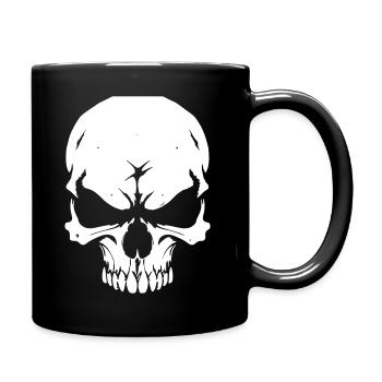 Crâne - Mug uni - noir - Droite