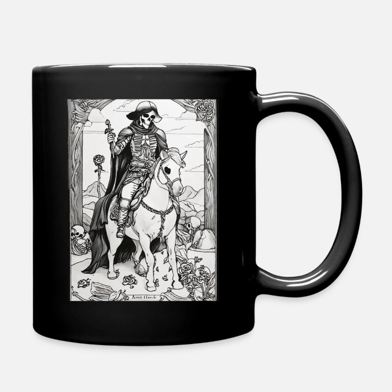 Der Tod auf einem Pferd - Tasse einfarbig - Schwarz