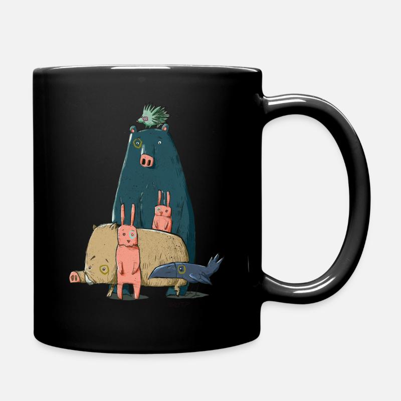 Les animaux de la forêt - Mug uni - noir