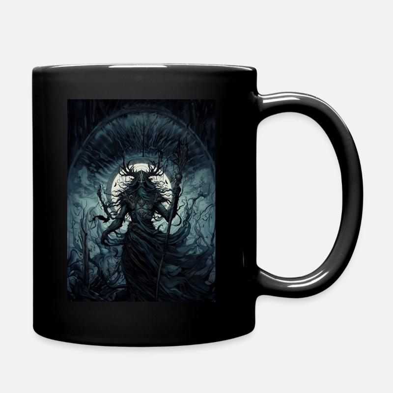 Mythologischer Dämon - Dunkle Szene - Tasse einfarbig - Schwarz