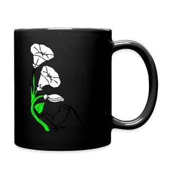 Wurm - Tasse einfarbig - Schwarz - Rechts