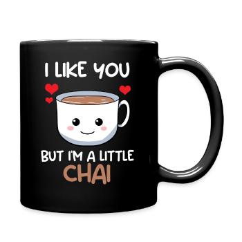 Chai -Teeliebhaber Teeabhängigkeit - Tasse einfarbig - Schwarz - Rechts