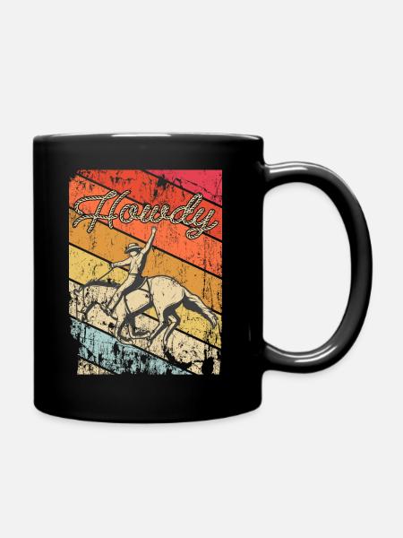 Howdy Partner - Tasse einfarbig - Schwarz