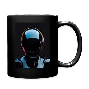 Print Robot 6 - Tasse einfarbig - Schwarz - Rechts