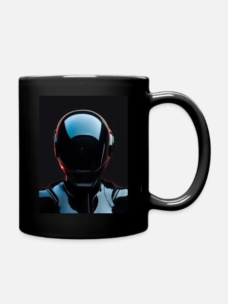 Print Robot 6 - Full Colour Mug - black