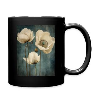 Poppies 31 - Tasse einfarbig - Schwarz - Rechts