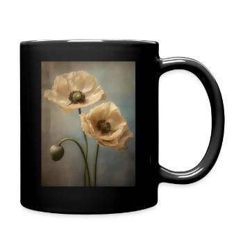 Poppies 34 - Tasse einfarbig - Schwarz - Rechts