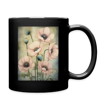 Poppies 38 - Tasse einfarbig - Schwarz - Rechts