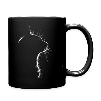 Cat, Cat Motif - Full Colour Mug - black - Right