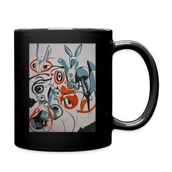 Homage to Alice by Benjamin Iddouche - Full Colour Mug - black - Right