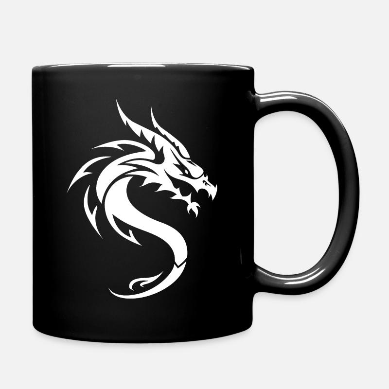 Tatouage dragon - Mug uni - noir