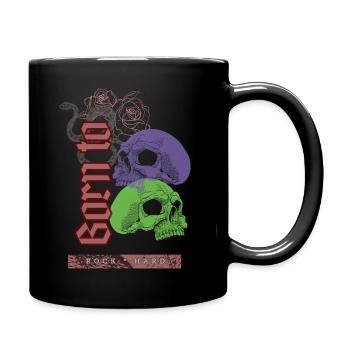 Né pour être dur comme le roc - Mug uni - noir - Droite