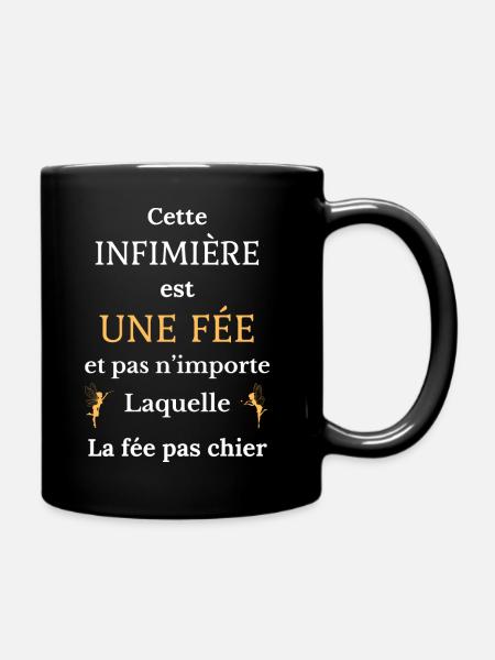 Cette infirmière est une fée - Mug uni - noir
