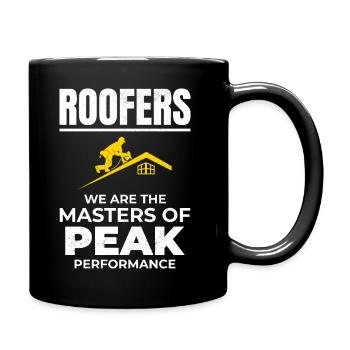 Couvreur Couvreur Réparation de toiture Entrepreneur mécanicien - Mug uni - noir - Droite
