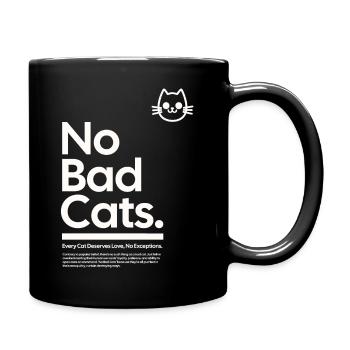 Keine Bösen Katzen - Tasse einfarbig - Schwarz - Rechts
