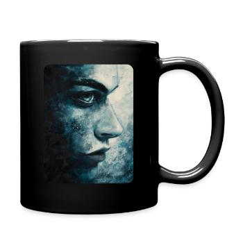 Der klare Blick - Tasse einfarbig - Schwarz - Rechts