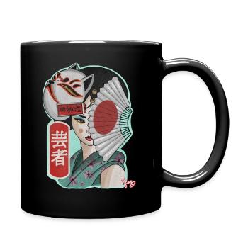 geisha - Full Colour Mug - black - Right