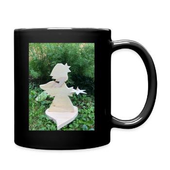 Dankbar - Tasse einfarbig - Schwarz - Rechts