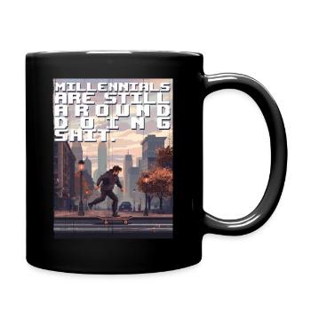 Millennials - Full Colour Mug - black - Right