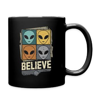 Croyez aux extraterrestres et à l’espace - Mug uni - noir - Droite