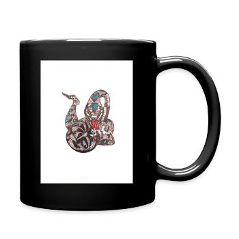 Snake - Full Colour Mug - black - Right