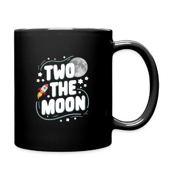 Second Birthday Space Celebration - Full Colour Mug - black - Right