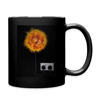 Plug in Sun - Full Colour Mug - black - Right