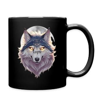 WolfBlut - Tasse einfarbig - Schwarz - Rechts
